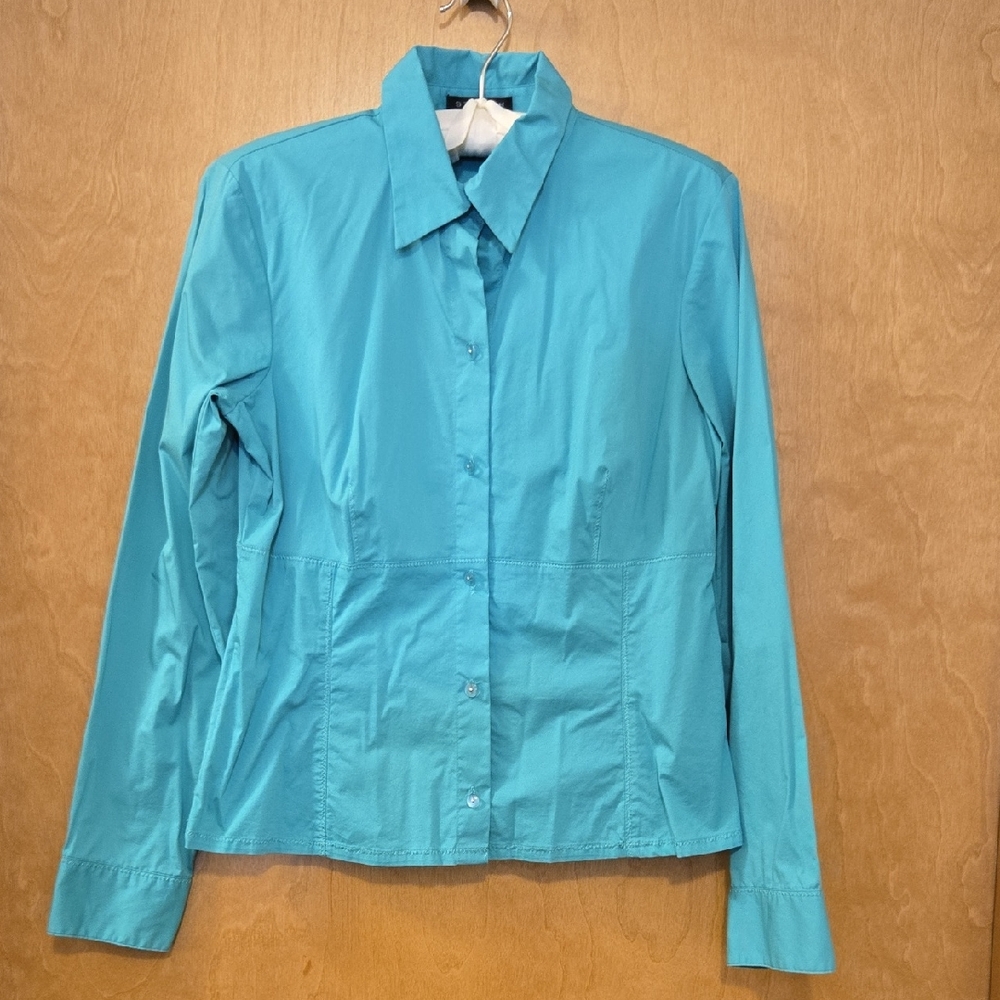 Axcess Teal Button-Down Shirt